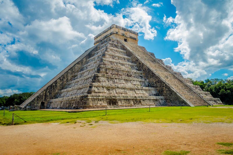 CHICHEN ITZA, MEXICO - NOVEMBER 12, 2017: Close Up of Colorful Mayan ...