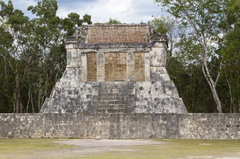 Chichen Itza, Part Of The Great Ball Court Royalty Free Stock