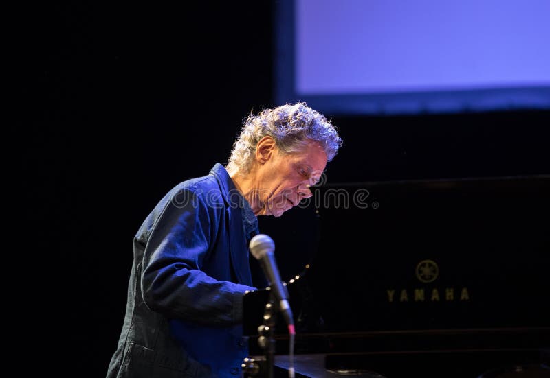 Chick Corea Trio live on stage in ICE Cracow, Poland.