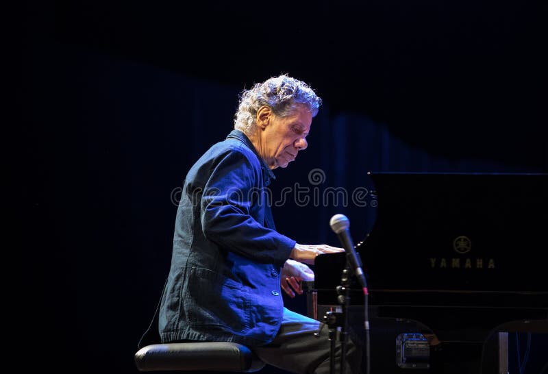 Chick Corea Trio live on stage in ICE Cracow, Poland.