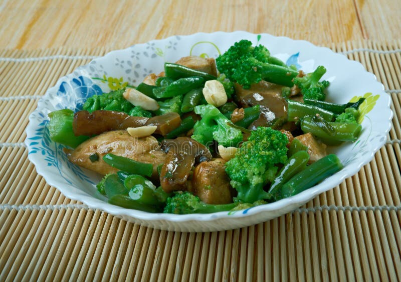 Chicken almond ding stock photo. Image of cooking, studio 84866056