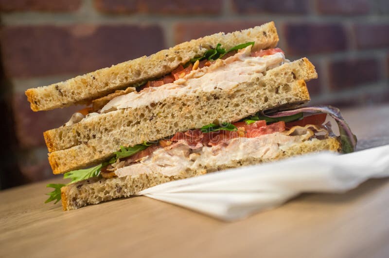 Chicken Bacon Lettuce Tomato Stock Photo Image of bread, quick 76514068