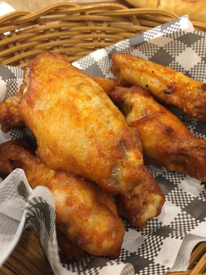 Chicken BBQ in basket stock image. Image of snack, chicken 153310393