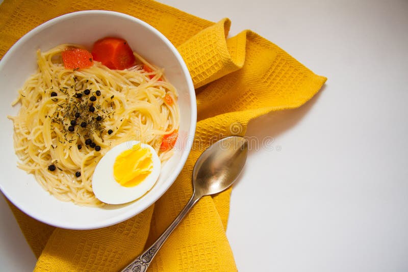 Chicken bouillon stock image. Image of life, carrot, green 65204401