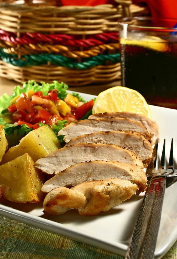 Chicken Breast stock photo. Image of grilled, food, dine 2520932