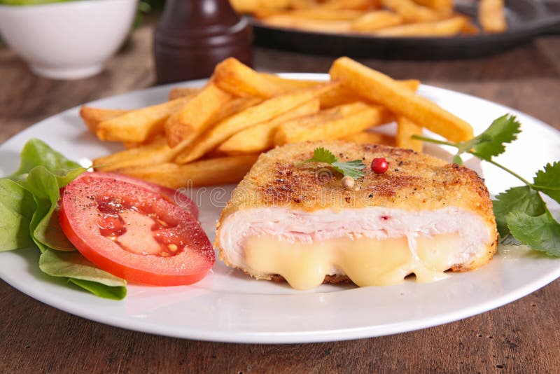 Chicken breast with cheese stock photo. Image of melted - 62149260