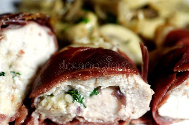 Chicken Breast in Parma Ham Stock Image Image of cheese, appetite