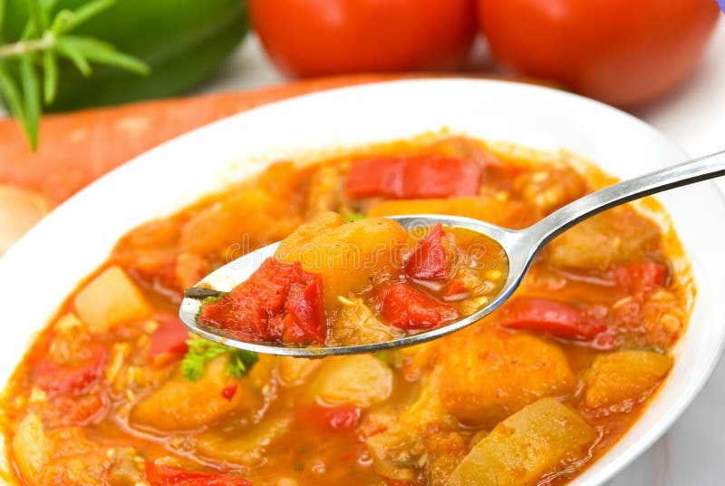 Chicken breast soup-stew- with mixed vegetable an