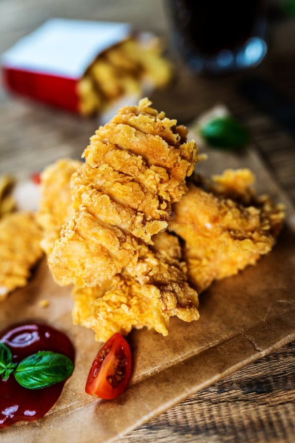 Chicken breast strips stock image. Image of gourmet - 170468211