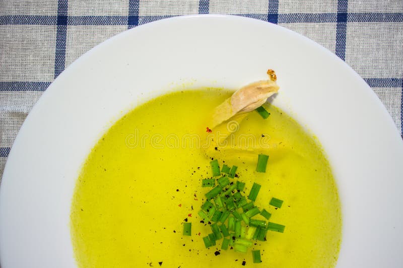 Chicken Broth, Bouillon, Clear Soup. Stock Photo Image of ingredient