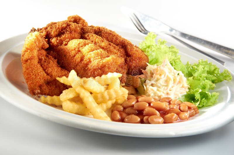 Chicken Chop stock image. Image of foods, garnish, lettuce - 23925219