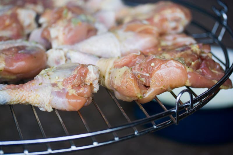 Chicken chops on grill stock image. Image of chicken, grill 4152523