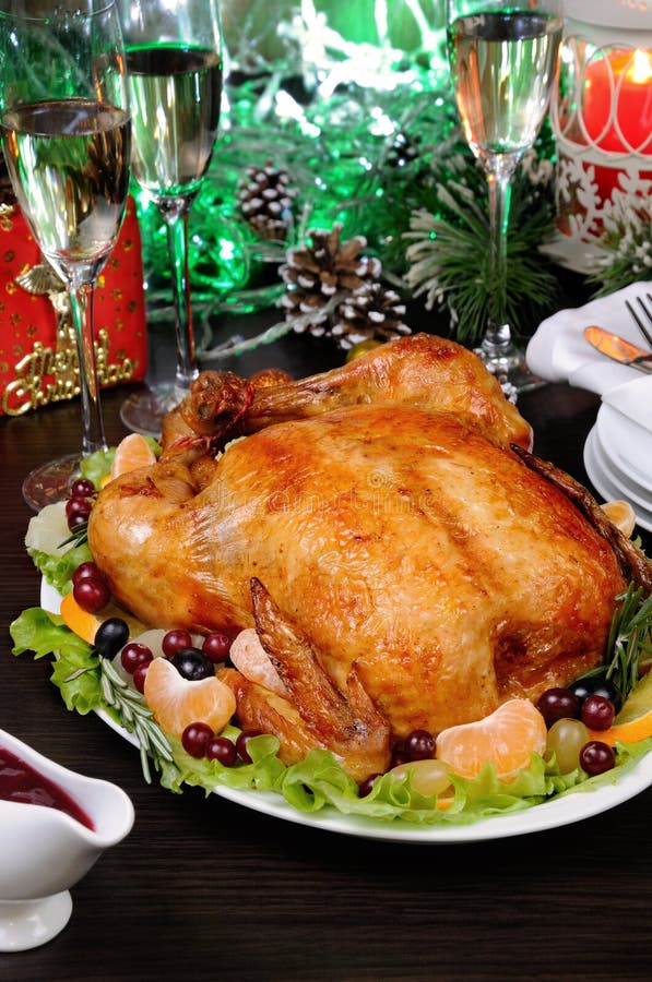 Chicken for Christmas stock photo. Image of chicken - 105698372