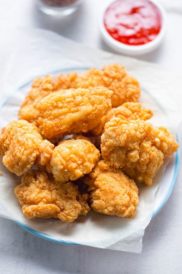 Chicken Chunks with Sweet Chilli Dip Stock Photo Image of dinner