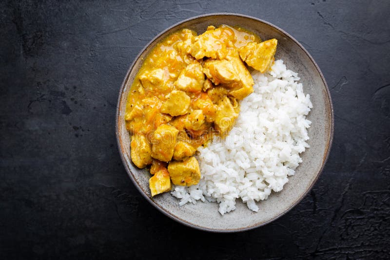 Chicken Cooked with Curry Sauce Stock Image Image of delicious, culinary 179812119