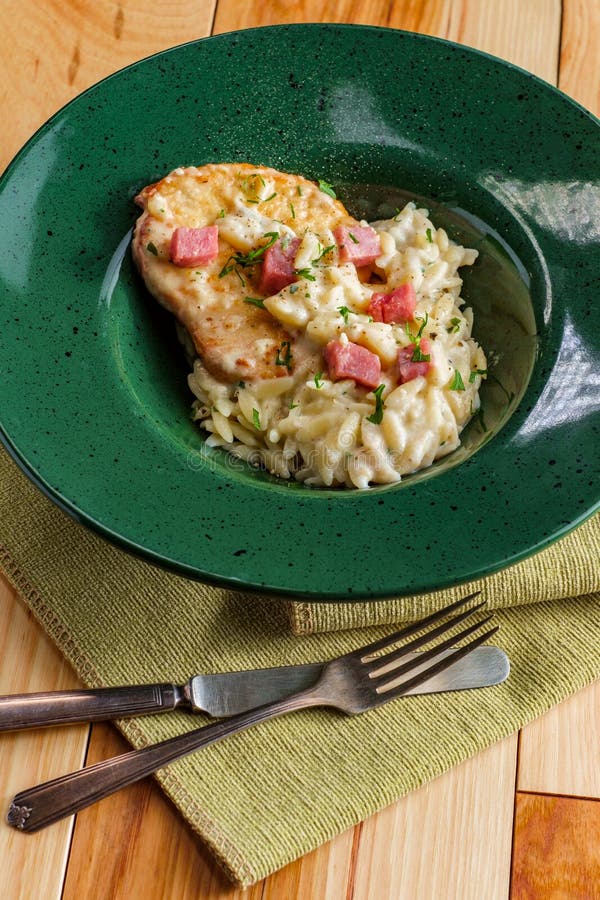 Chicken Cordon Bleu Risotto Stock Image Image of cordon, cheesy