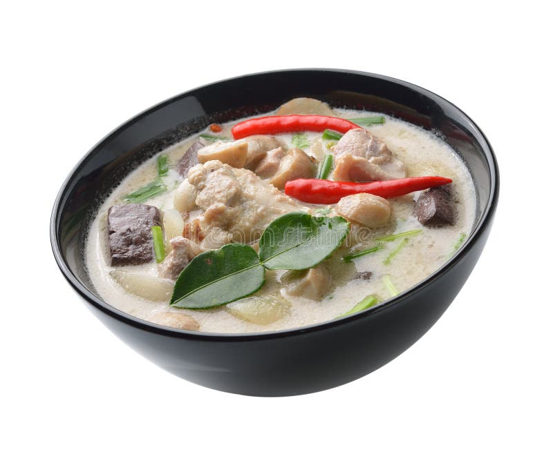 Chicken Curry in Coconut Milk Stock Image Image of asian, pepper