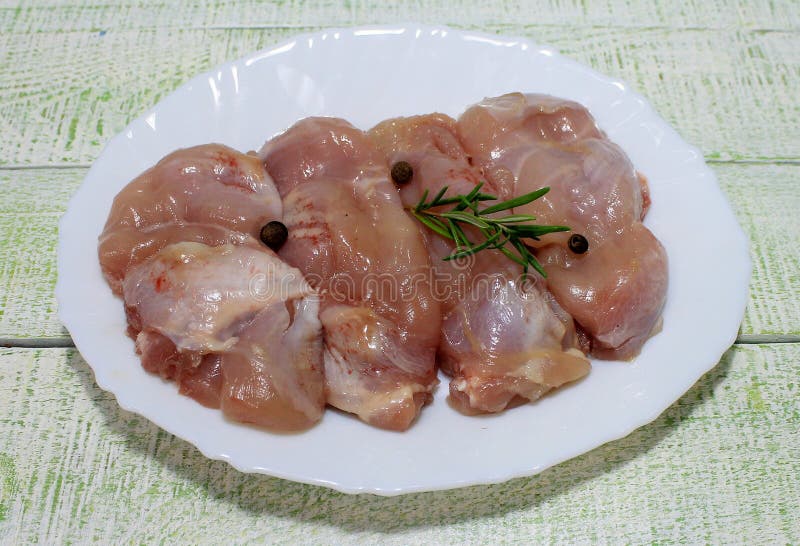 Chicken Cutlets with Vegetables, Ingredients Stock Photo Image of