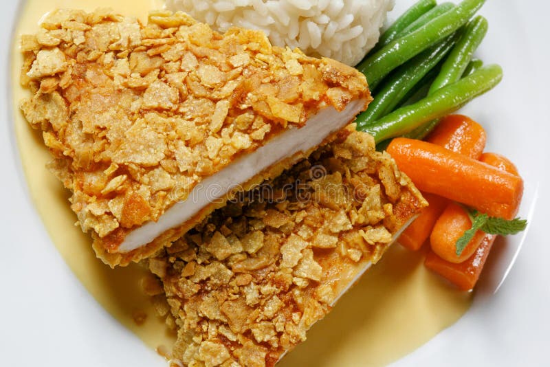 Chicken dish stock image. Image of vitamins, main, plate 10069357