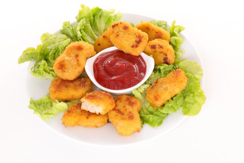 Chicken or fish nugget stock photo. Image of food, meat 85485948