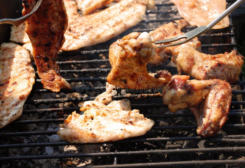 Chicken on the grill