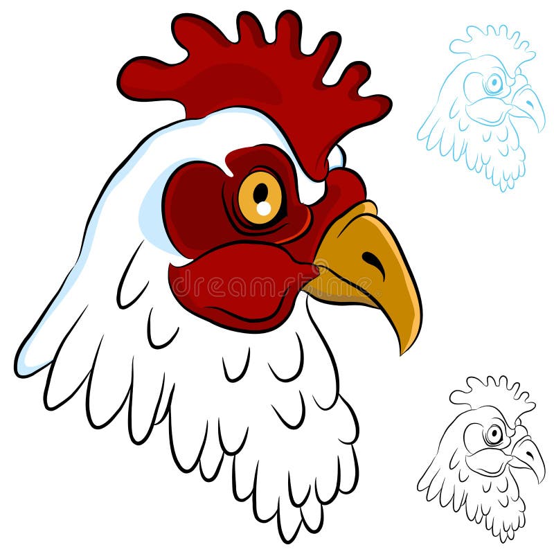 Chicken Head vector illustration
