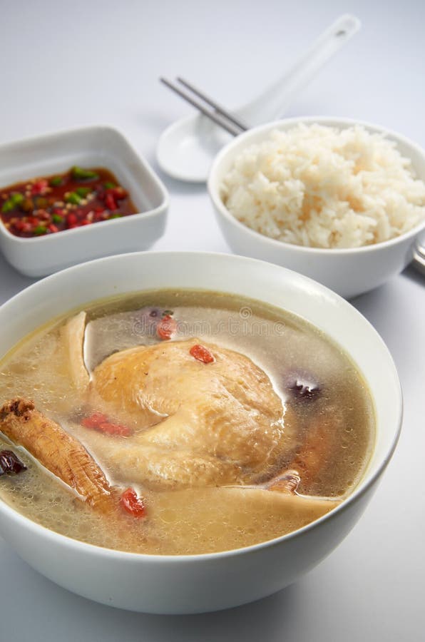 Chicken Herb Soup stock photo. Image of china, chicken 21651824