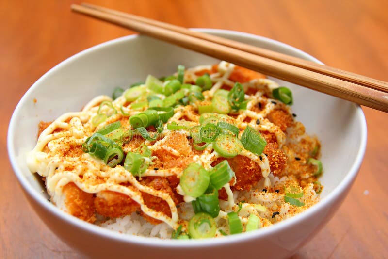 Chicken Katsu Don stock image. Image of katsu, rice, yummy 52715741