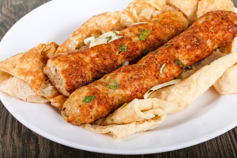 Chicken Kofta stock photo. Image of barbecued, cuisine 112232076