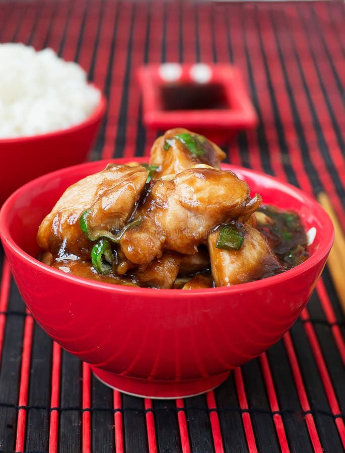 Chicken Kung Pao Traditional Chinese Dishes Stock Photo Image of