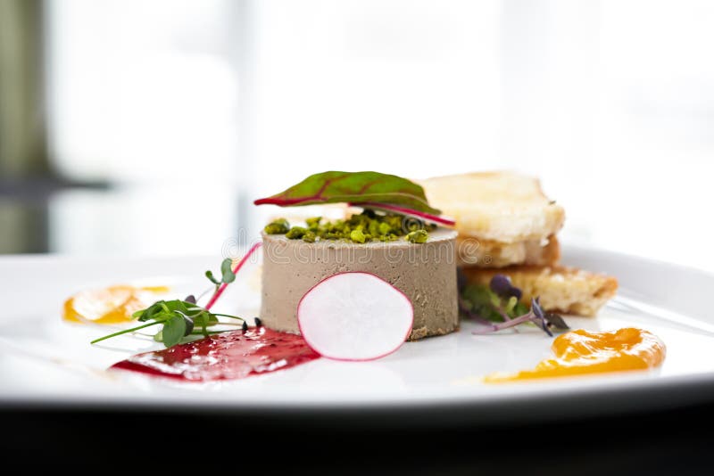 Chicken liver pate royalty free stock image