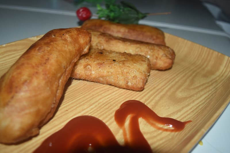 Chicken Mayo Garlic Fry Roll Stock Image Image of breakfast, garlic