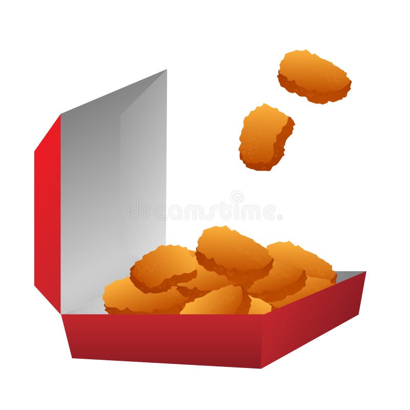 Fast Food Set, Vector Illustration, Hamburger, French Fries and Chicken  Nuggets, Sketch Stock Illustration - Illustration of sketch, restaurant:  206564642