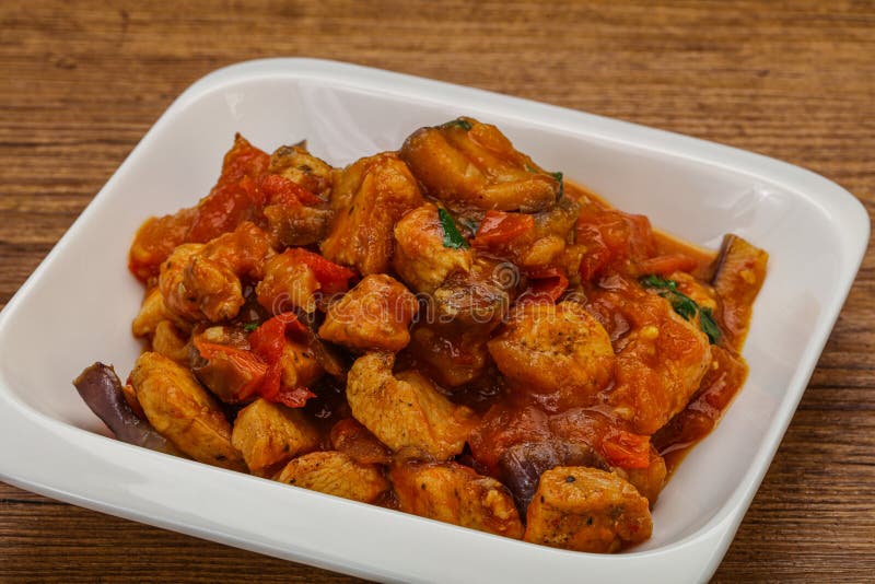 Chicken with Oyster Sauce and Vegetables Stock Image Image of white