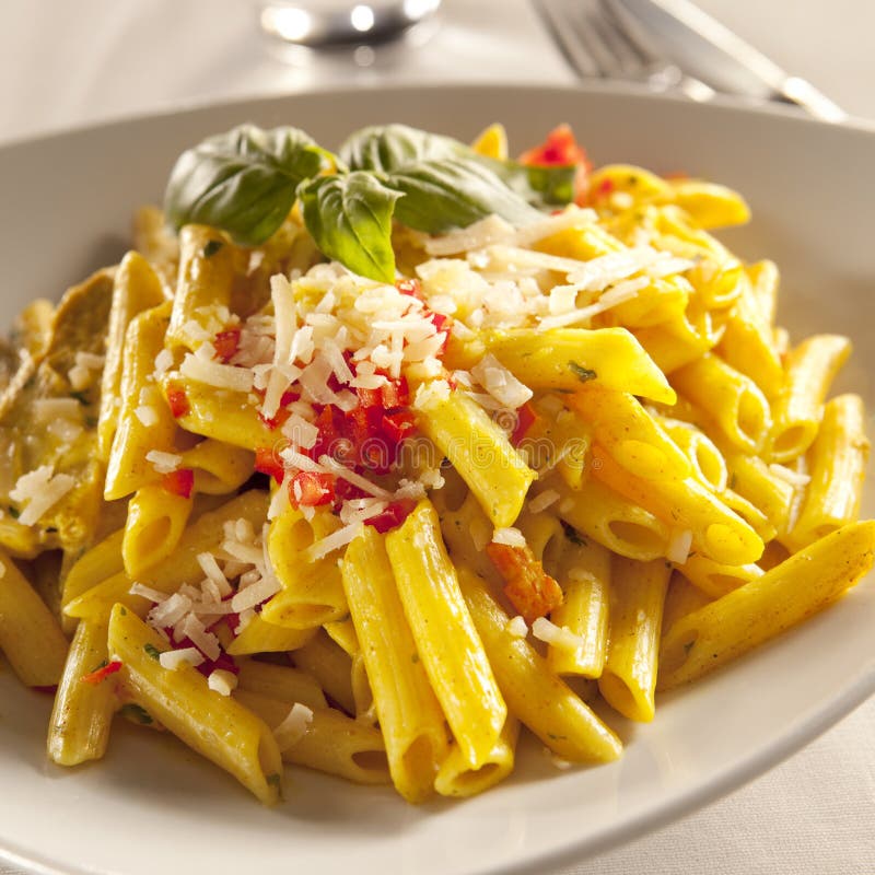 Chicken pasta stock photo. Image of chicken, pasta, lunch - 22342100