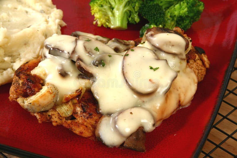 Chicken Portobello stock image. Image of gourmet, meal 6380013