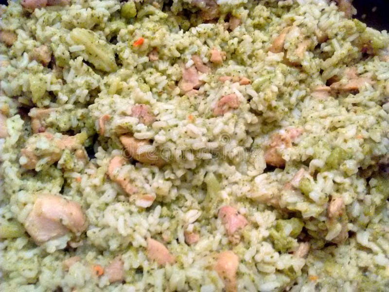 Chicken Rice Pesto stock photo. Image of detail, diet 55007854