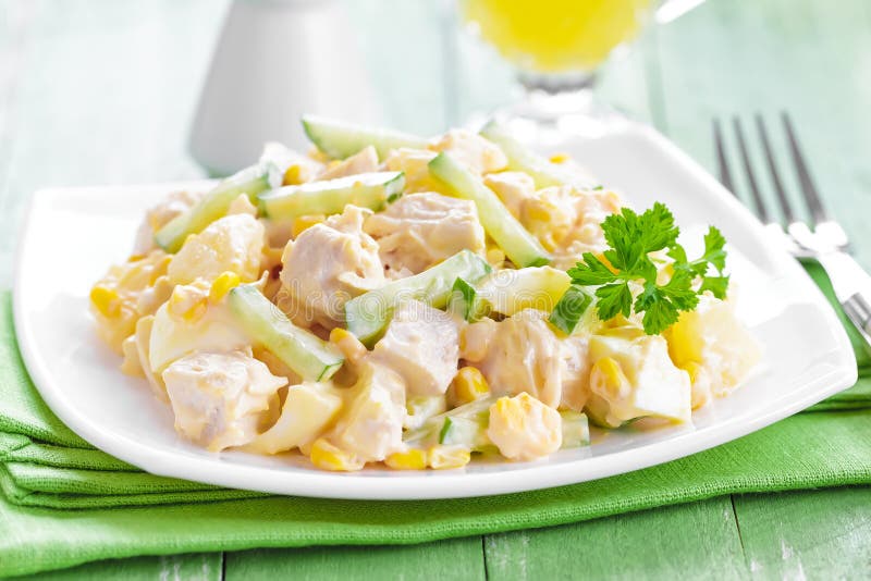 Chicken salad royalty free stock image