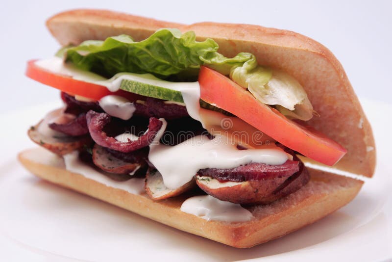 Chicken sandwich stock image. Image of slice, fresh, food - 9158895