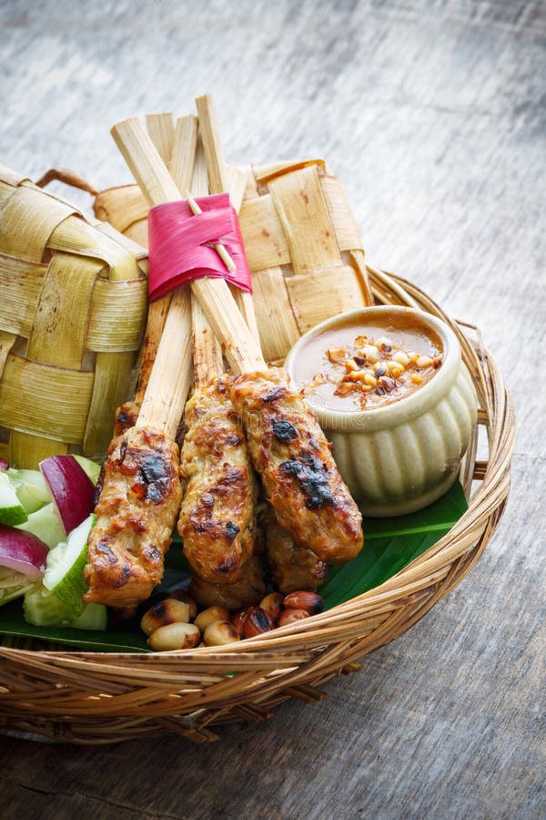 Chicken satay stock image Chicken satay stock image
