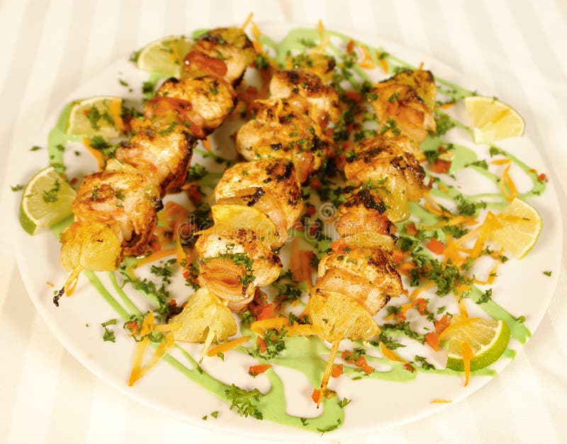 Chicken skewers