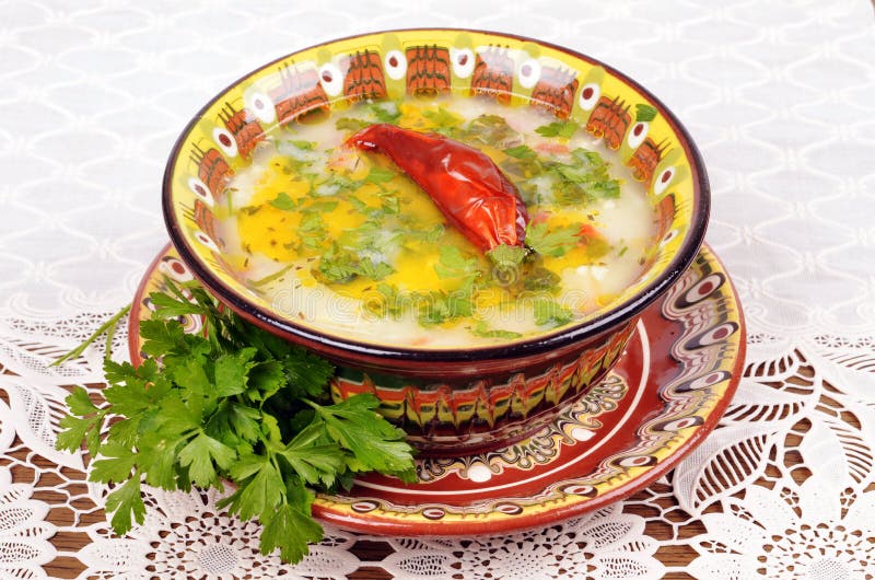 Chicken soup royalty free stock image