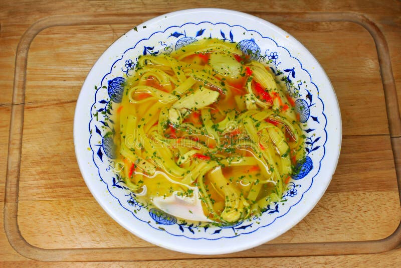 Chicken soup stock image. Image of close, chicken, element 43350341