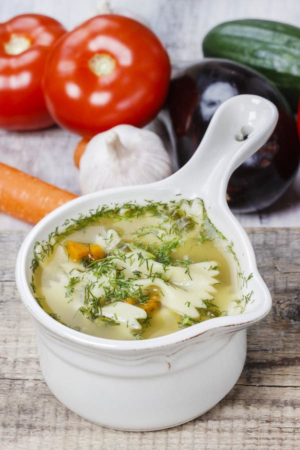 Chicken Soup with Vegetables Stock Photo Image of lunch, dinner 39175542