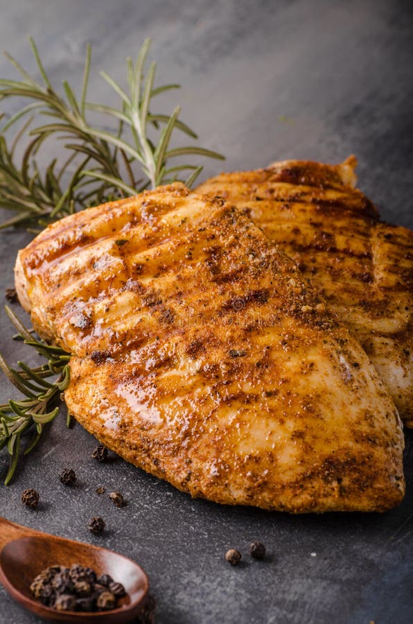 Chicken steak grilled stock image. Image of healthy, cutlet 89600069