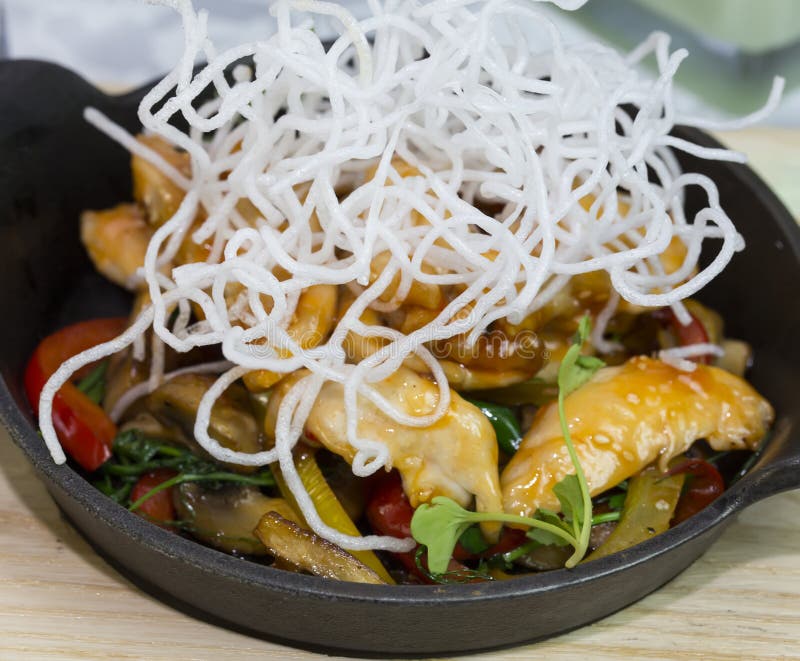 Chicken in Sweet Curry Sauce Stock Image Image of lunch, dinner 58644545