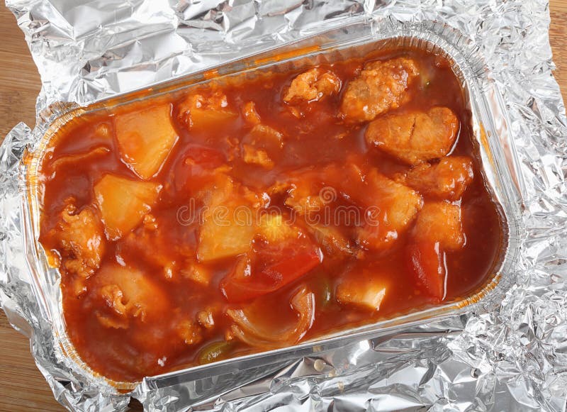 Chicken sweet and sour from above