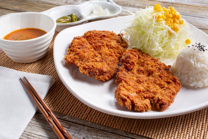 Chicken Tenderloin Katsu Plate Stock Photo Image of agriculture, food