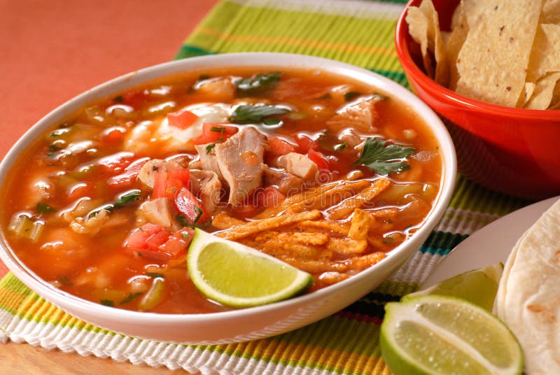 Chicken and tortilla soup