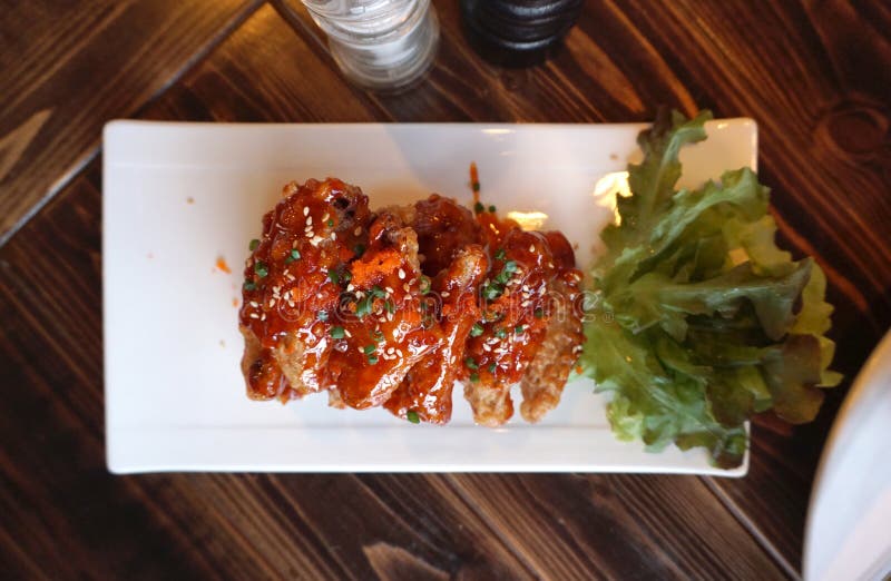 Chicken Wing with Barbecue Sauce Stock Photo - Image of sauce, cuisine